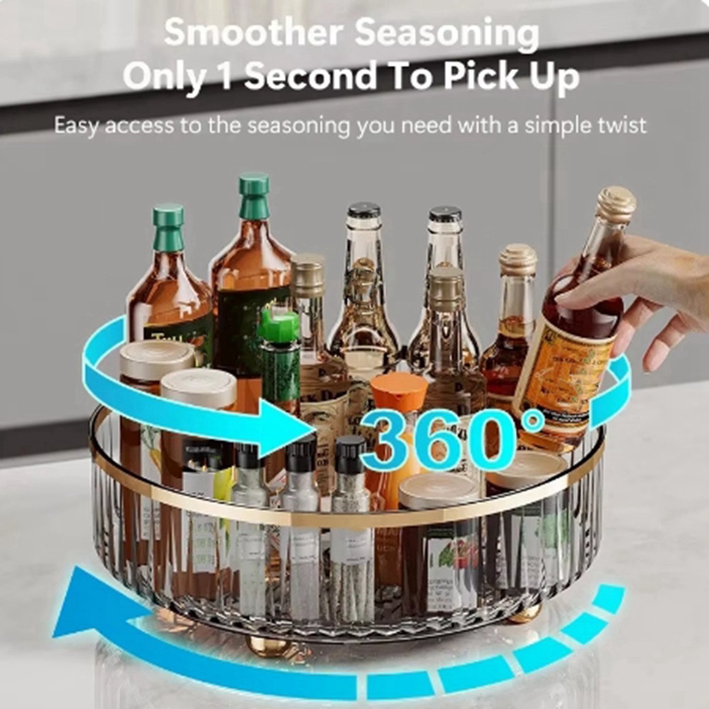 Luxury Skincare Tray - AS94-360 Rotating Cosmetic Organizer Light Luxury