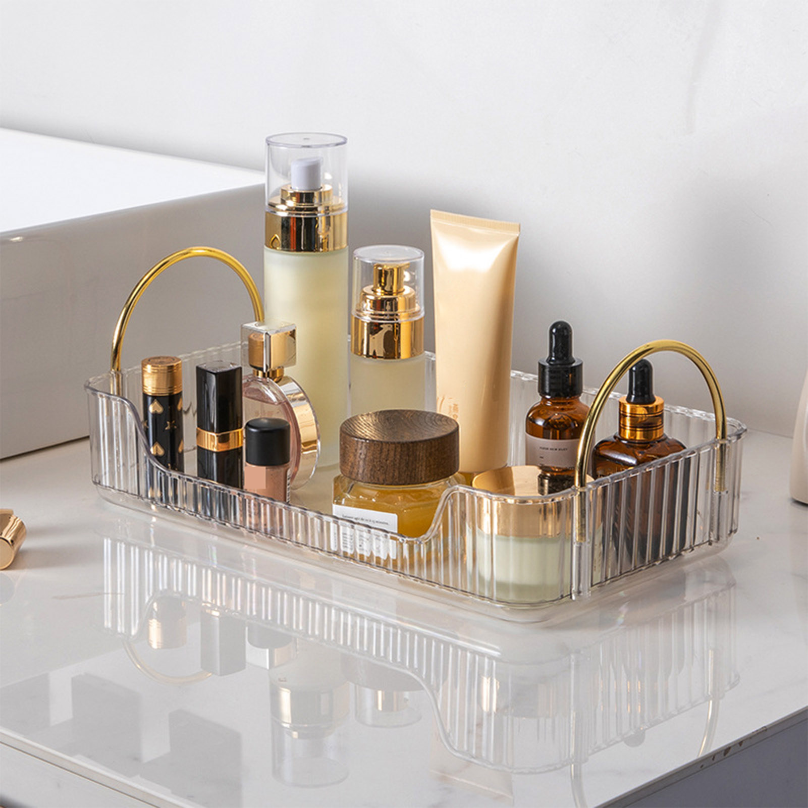 Bathroom Organizer Rack Light  – обзор и цена Luxury Skincare Tray