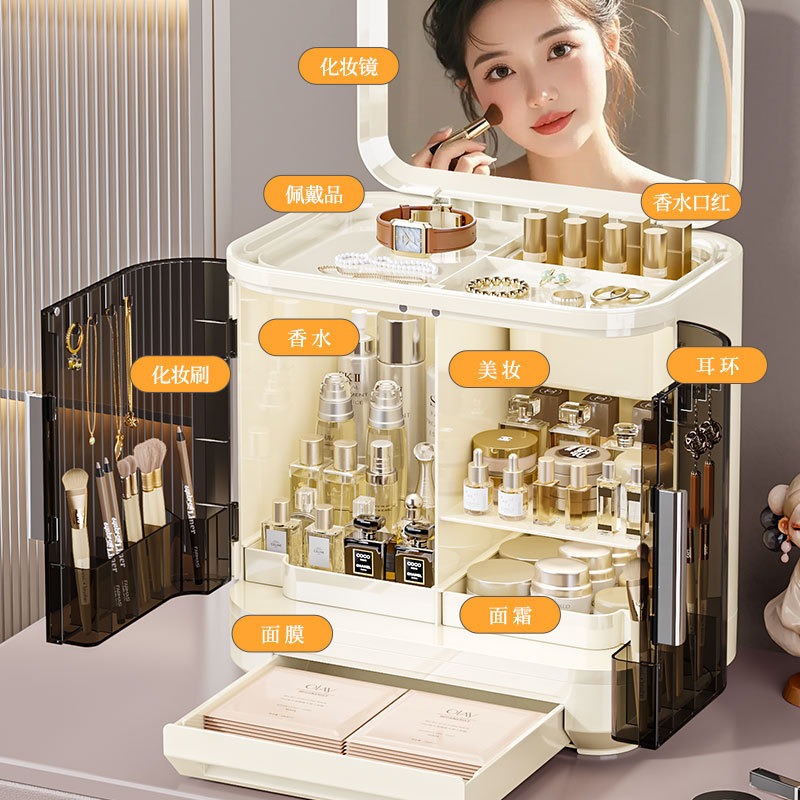 Cosmetics storage box, mirror, – обзор и цена Luxury High End Skincare
