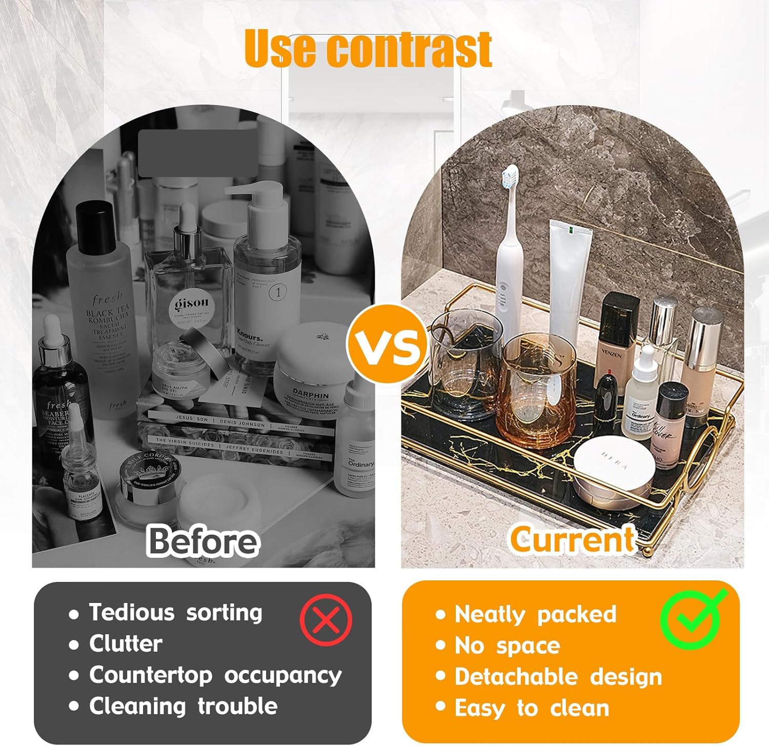 Vanity Tray Luxury Bathroom Co – обзор и цена Luxury Skincare Tray