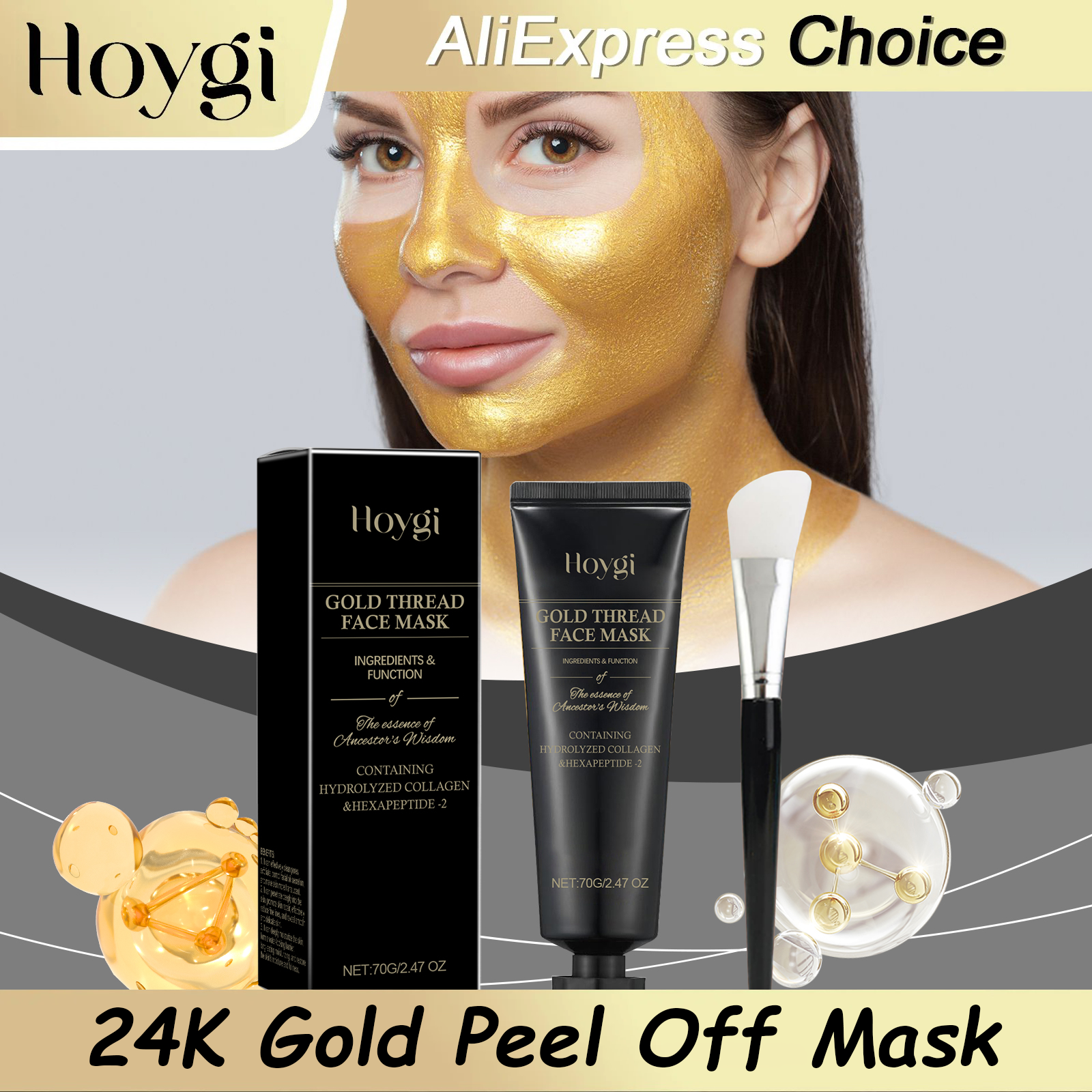 HOYGI 24K Gold Peeling Face Ma – обзор и цена Luxury Skincare Treatments