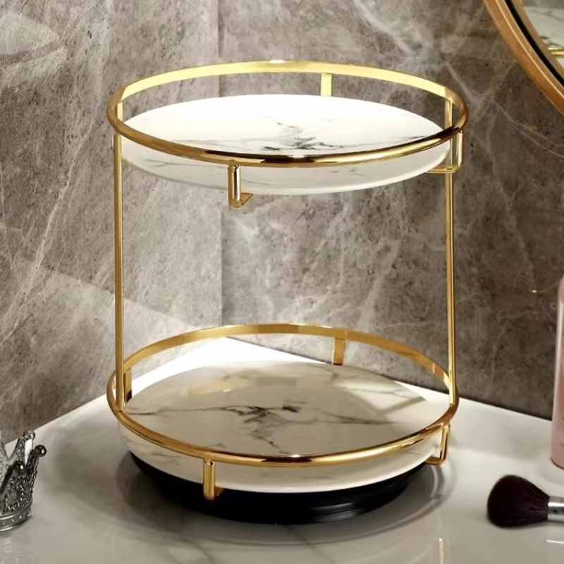 Brass Double-Tier Perfume Stor – обзор и цена Luxury Skincare Tray