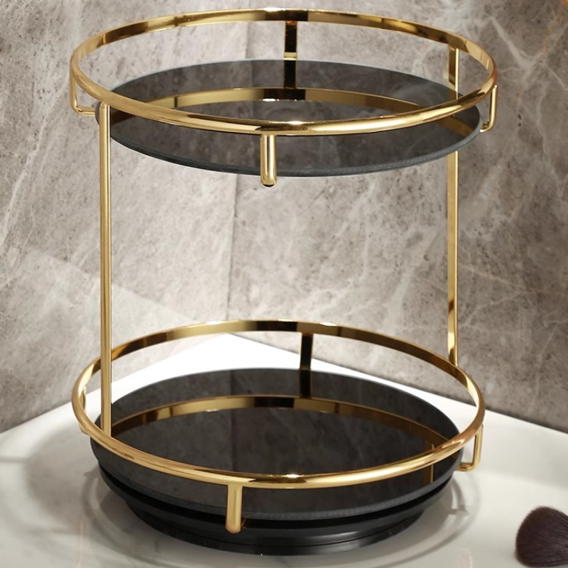 Brass Double-Tier Perfume Stor – обзор и цена Luxury Skincare Tray
