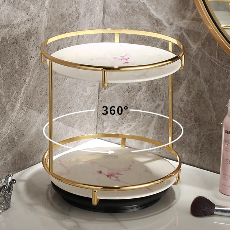 Brass Double-Tier Perfume Stor – обзор и цена Luxury Skincare Tray