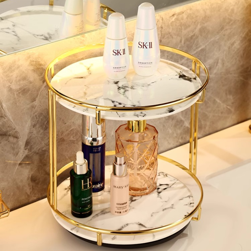Brass Double-Tier Perfume Stor – обзор и цена Luxury Skincare Tray