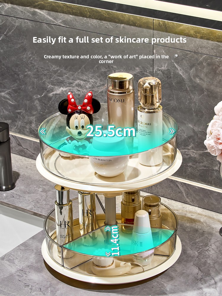 Large Capaci Rotating Cosmetic – обзор и цена Luxury Skincare Tray