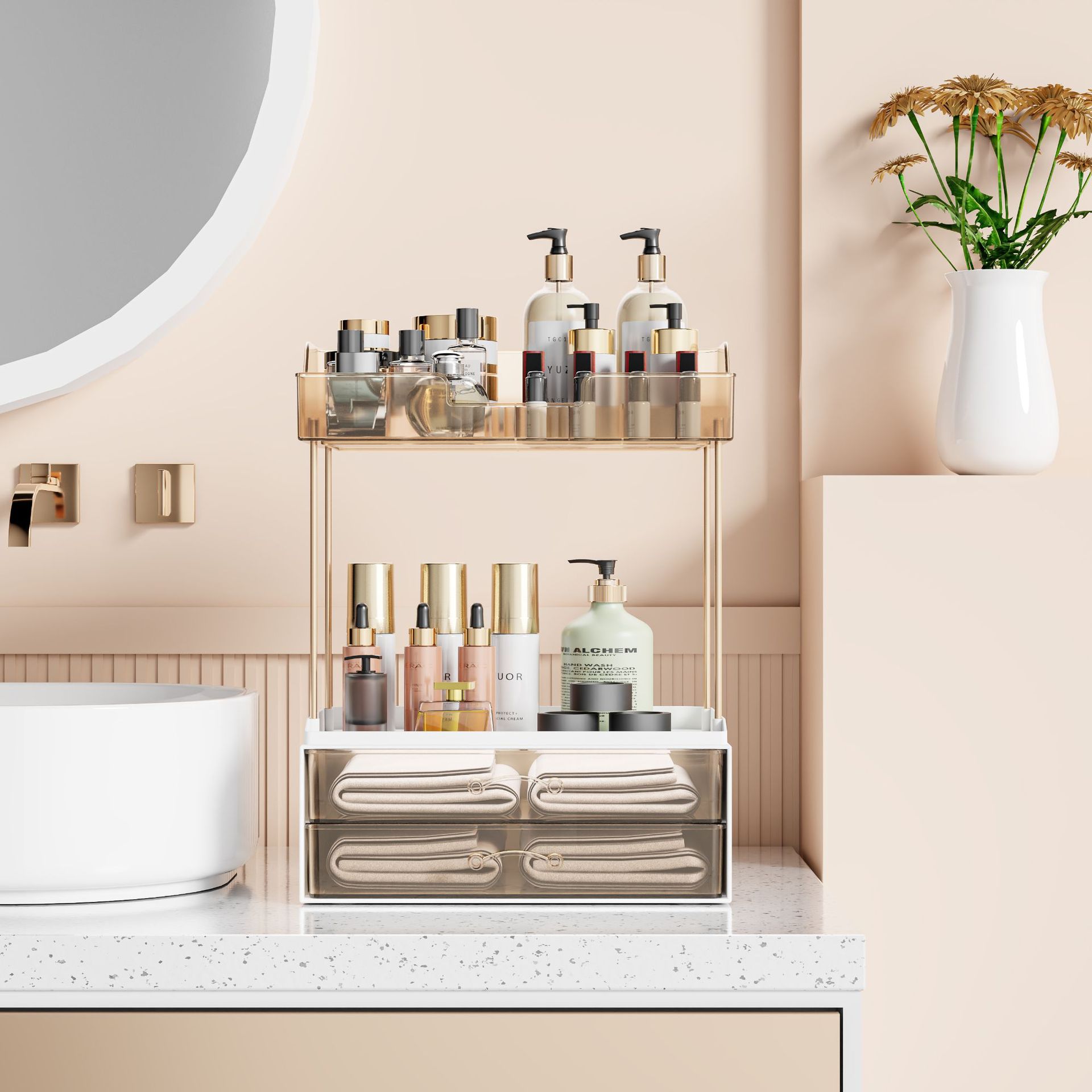 Luxury Makeup Organizer - Vani – обзор и цена Luxury Skincare Tray
